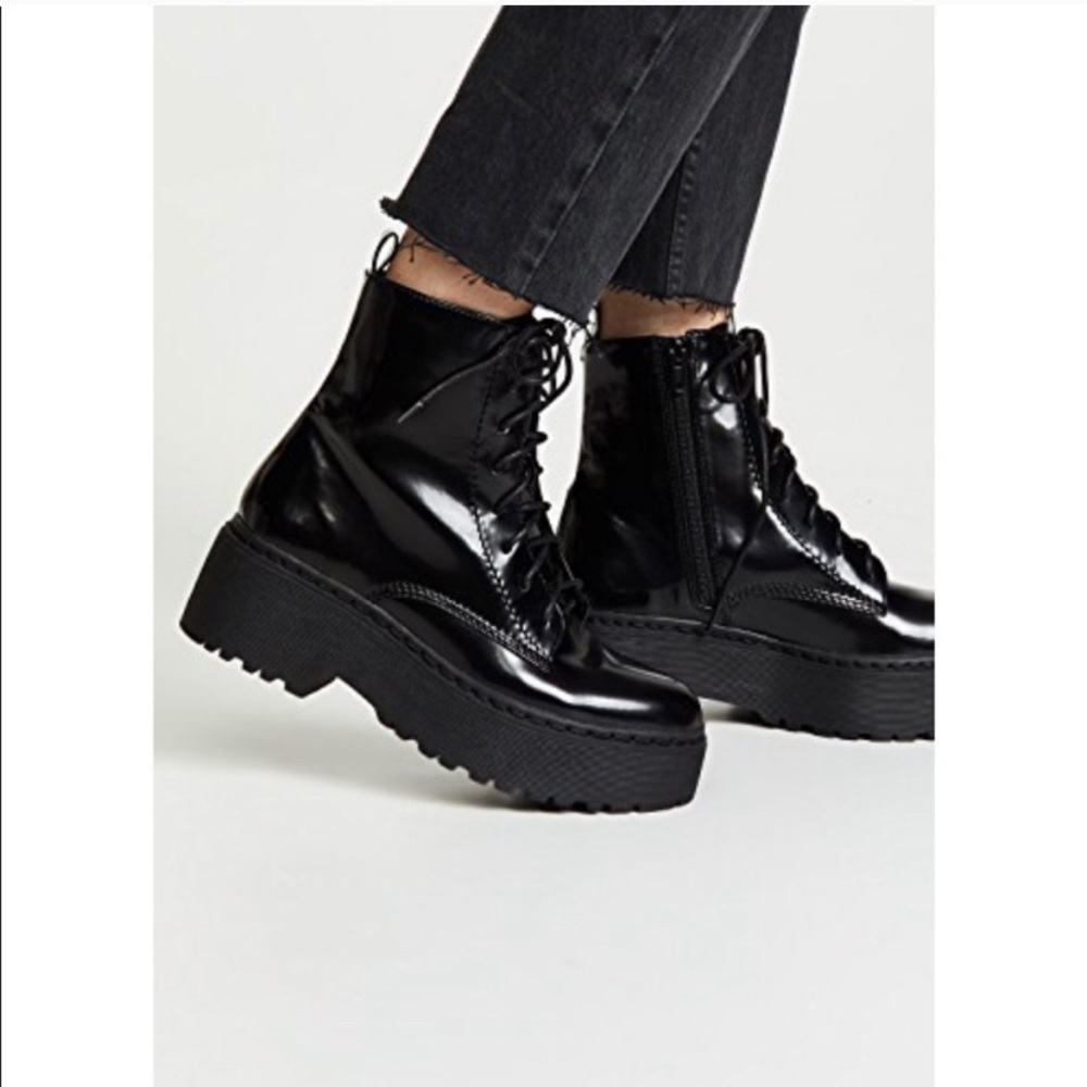 JEFFREY CAMPBELL NEW District Black Boots